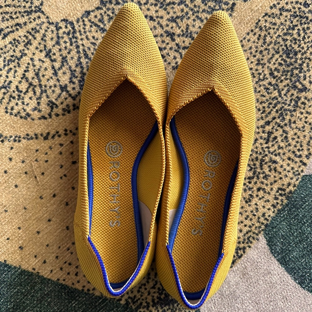 Rothy’s Point toe Mustard 7W